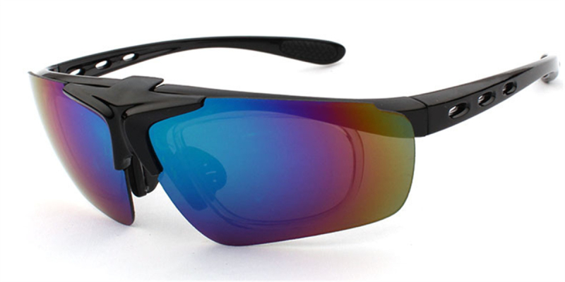Colored Lenses Prescription Cycling Sunglasses-diagonal
