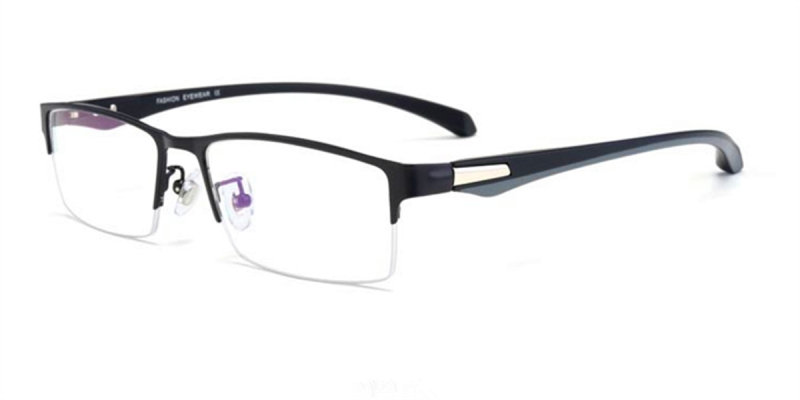 Computer glasses blue light protective, Black Titanium Alloy Frame