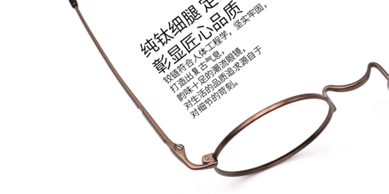Round Glasses for Men, Gandhi Style, Without Nose Pads