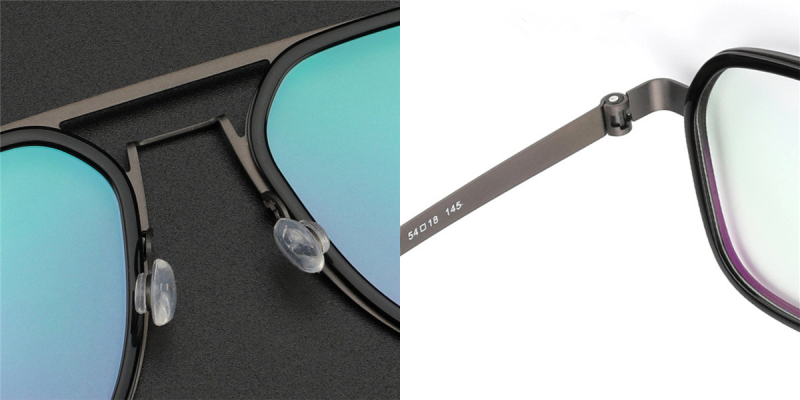 Prescription Rectangular  Pure Titanium Aviator Glasses, Clear Glasses | Clear Glasses Trend