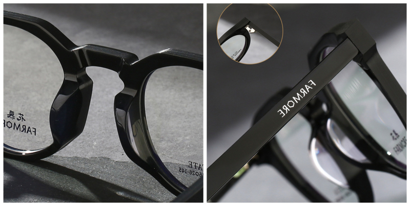 High Prescription Glasses Johnny Depp Horn Rimmed Glasses, Masculine Angle