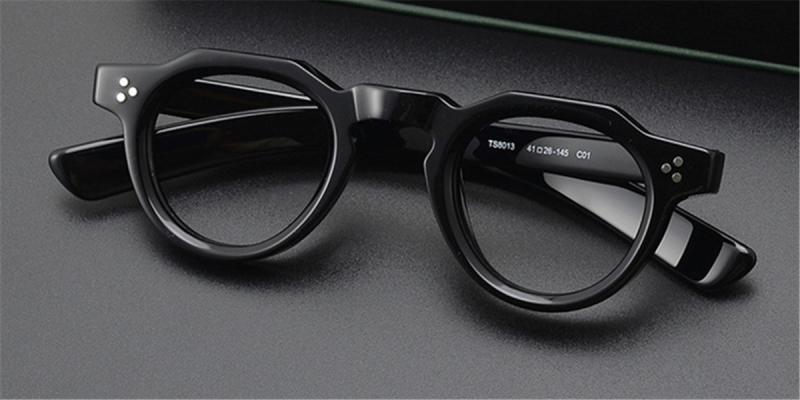 Discount no line bifocals reading glasses, Black & White-Black