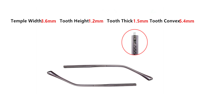 Best Glasses arm replacement-- temple 3.6mm Width