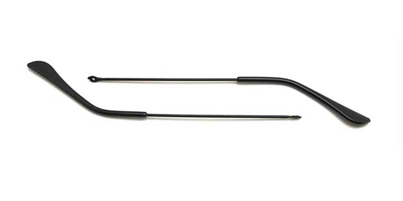 Eyeglass replacement temple arms black color Metal