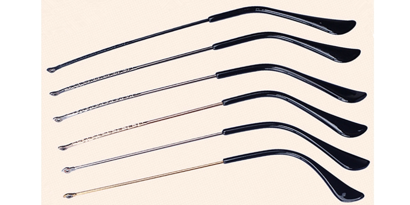 Golden Eyeglass replacement temple arms-sample