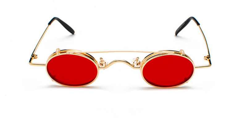 Prescription Designer Sunglasses, Golden Frame