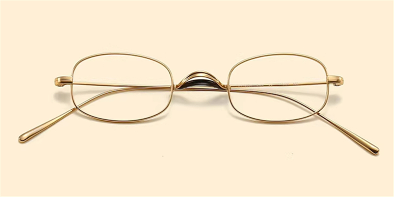 Executive Series: Pure Titanium Rectangle Eyewear featuring Ergonomic Saddle Bridge