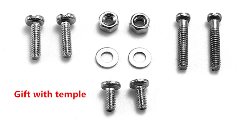A Pair of Double Convex tooth Glasses Arm Replacement 