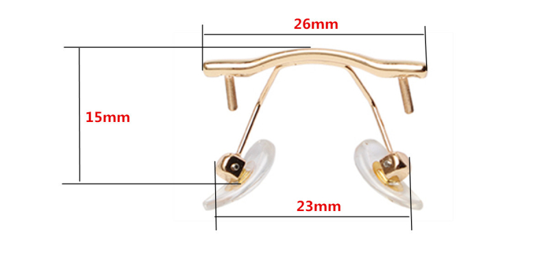 Glasses Bridge for Rimless Glasses,Golden-s