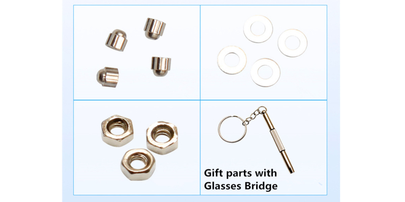 Glasses Bridge for Rimless Glasses,Golden