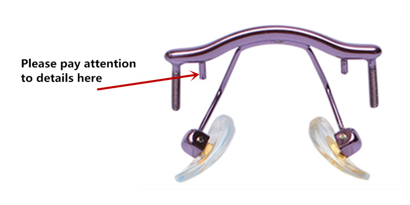 Glasses Bridge for Rimless Glasses Have Slot