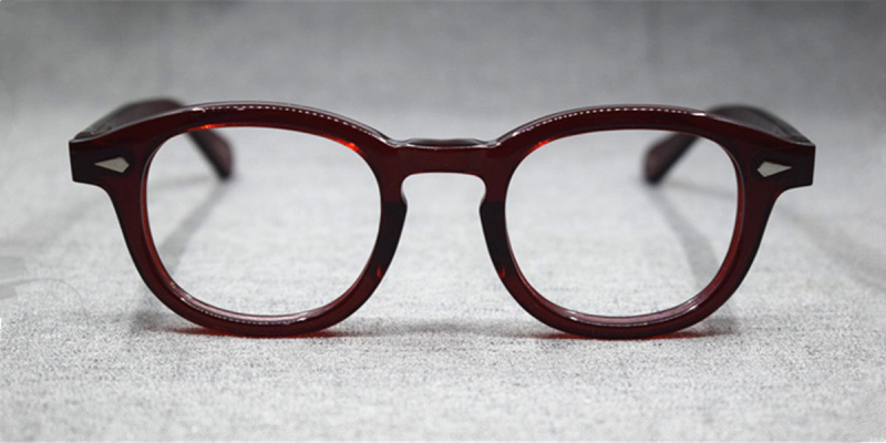 High Prescription Glasses Frames horn rimmed glasses amber 1950s men's eyeglasses