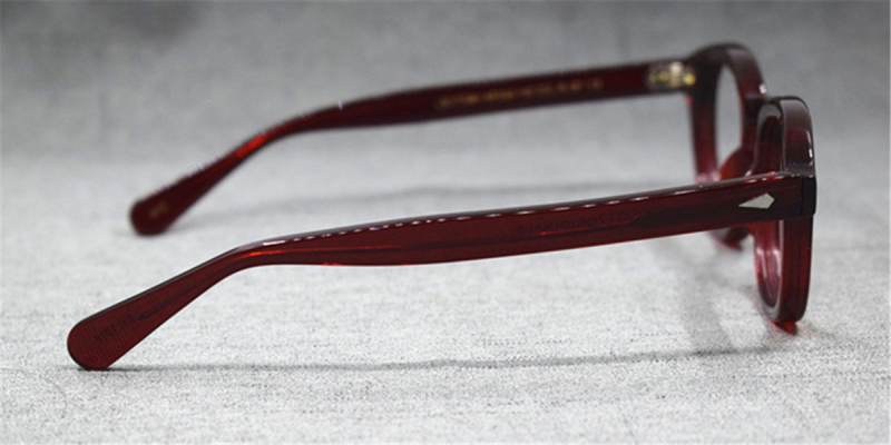 High Prescription Glasses Frames horn rimmed glasses amber 1950s men's eyeglasses