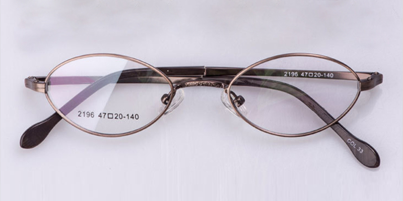 High Prescription Titanium Womens Eyeglasses Frames | Diamond Oval Shape