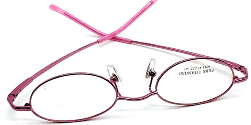 High Prescription Titanium Womens Eyeglasses Frames | Color Titanium Eyewear-Pink