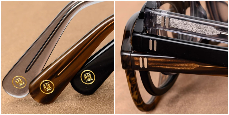 Horn Rimmed Wide Frame Glasses-