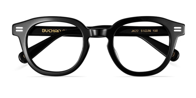 Horn Rimmed Wide Frame Glasses