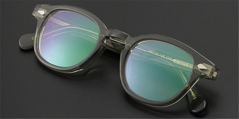 Johnny Depp Horn Rimmed Clear Glasses | 2023 Clear Glasses Trend