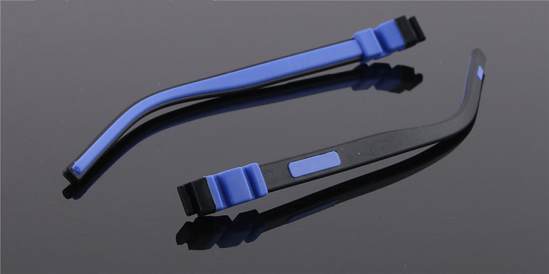 kids replacement temple push in black & blue