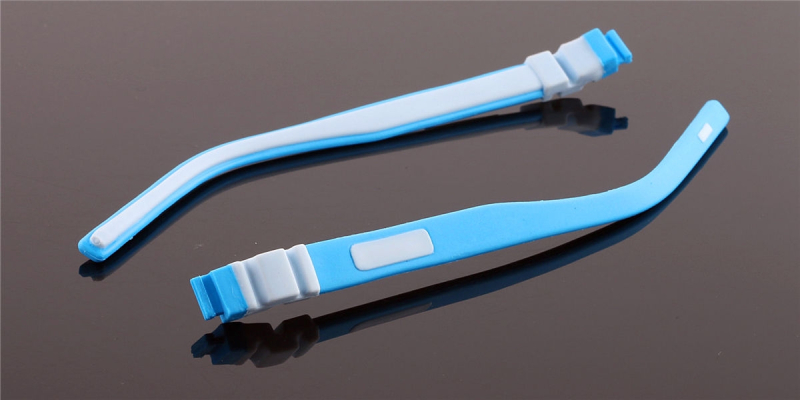kids replacement temple push in light Blue & white