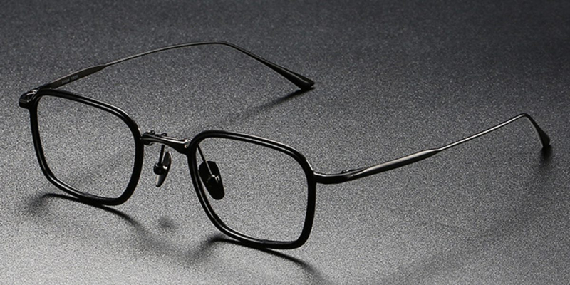  Luxury PureTitanium Eyeglasses, Rectangle, Reform your Image