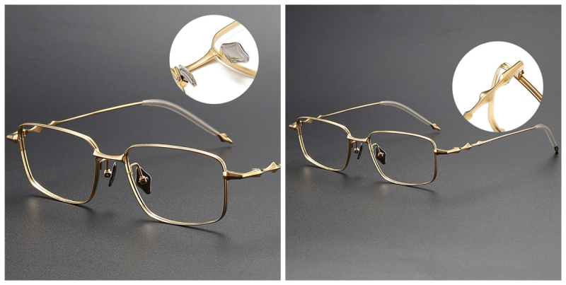 Making a bold fashion statement with this Luxury Pure Titanium Eyeglasses