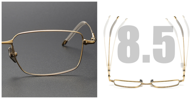 Making a bold fashion statement with this Luxury Pure Titanium Eyeglasses