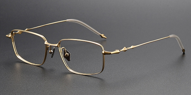 Making a bold fashion statement with this Luxury Pure Titanium Eyeglasses