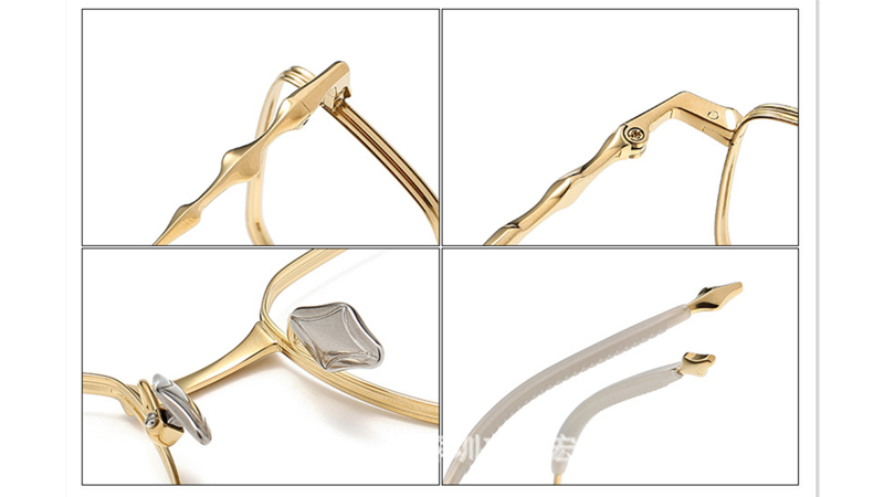 Making a bold fashion statement with this Luxury Pure Titanium Eyeglasses