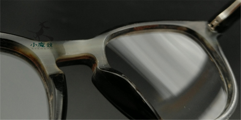  Buffalo Horn Glasses-Natural Horn Glasses-Browline Frame-Hand Made