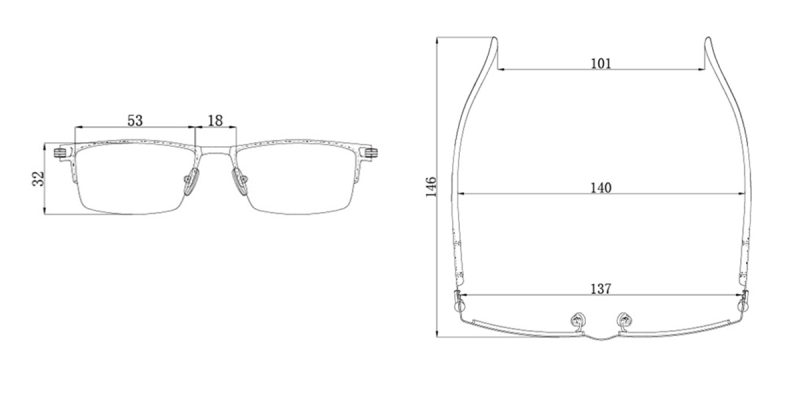 Progressive Reading Glasses No Power On Top