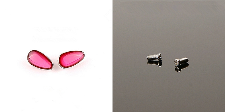 Red Gem Screw in Nose Pads