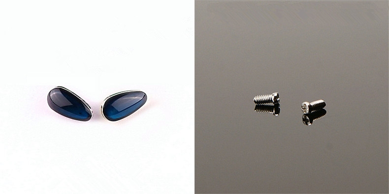 Blue Gem Screw in Nose Pads