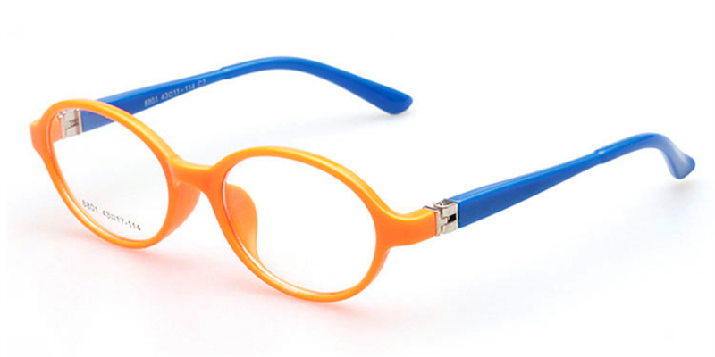 Girls Glass, Orange-Blue kid's Glasses