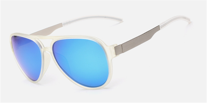 Hipster Prescription Sunglasses, Blue Lenses