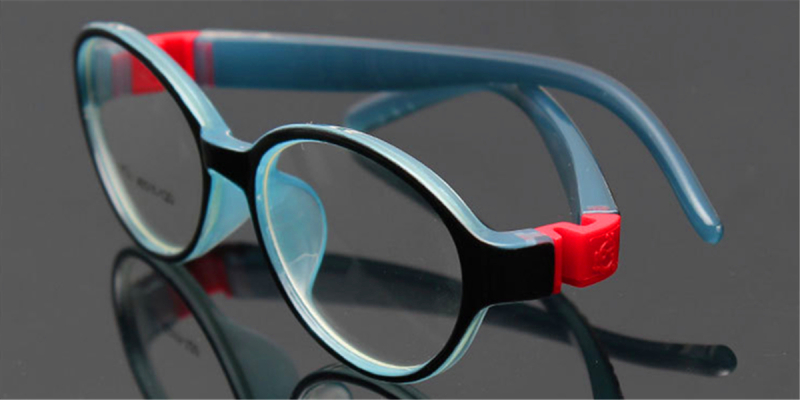 Toddlers Glasses with Super Flexible Acetate Frames, Black