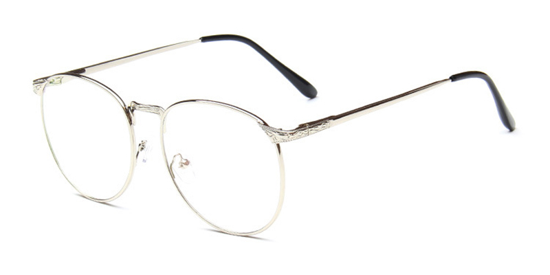 No line bifocals lenses fit frames, Vintage Silver
