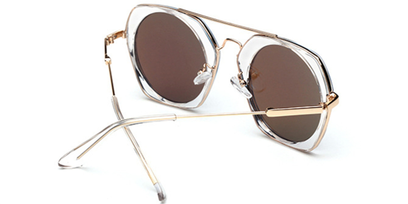 Clear Hexagon Hipster Frames for Sunglasses