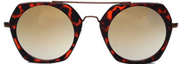 Tortoise Prescription  Acetate Sunglasses Hexagon Frames