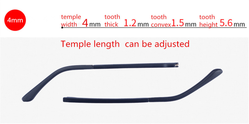 parts of glasses adjustable temple