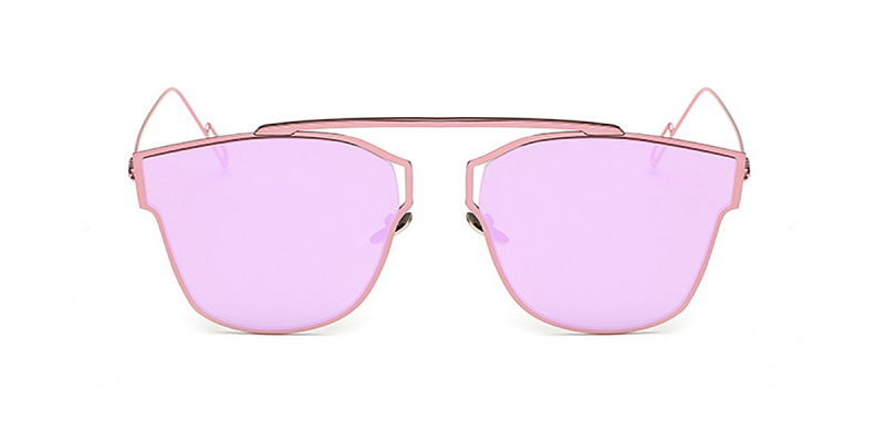 Prescription Flash Lens Sunglasses with Pink Frames