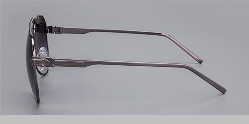 Polarized Prescription Sunglasses with Aviator Silver Frames