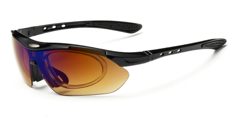 Polarized Prescription Ski Goggles-brown
