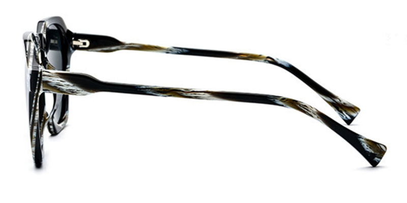 Mirrored Polarized Polygon Oversized Designer Sunglasses