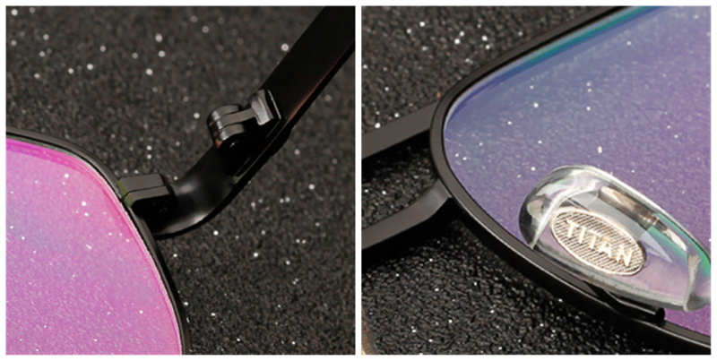 Progressive Reading Glasses No Power On Top, Titanium Aviator 