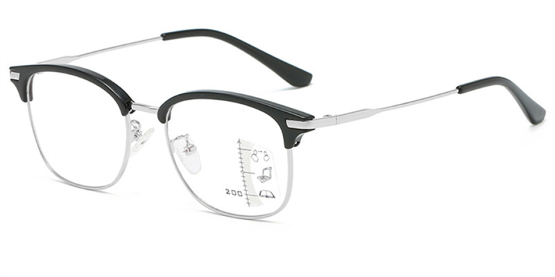 Progressive Reading Glasses No Power On Top Progressive Reading Glasses No Power On Top Browline Glasses Light Adjusting Framesfashion