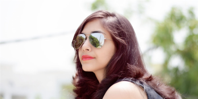 Hipster glasses with Silver Aviator Frame
