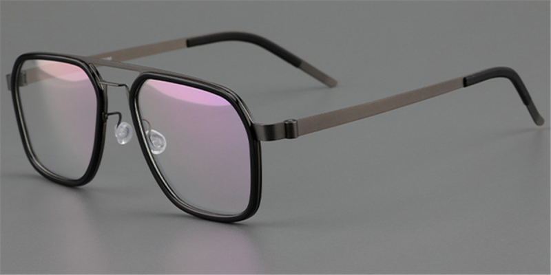Prescription Rectangular Titanium Aviator Glasses Clear Glasses Clear Glasses Trend Framesfashion