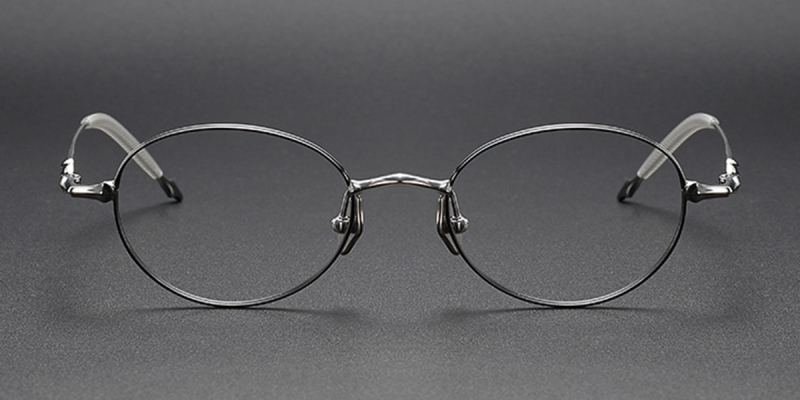 Redefine Elegance with Titanium Oval Frames for High Prescription| You Deserve to Have-Gun