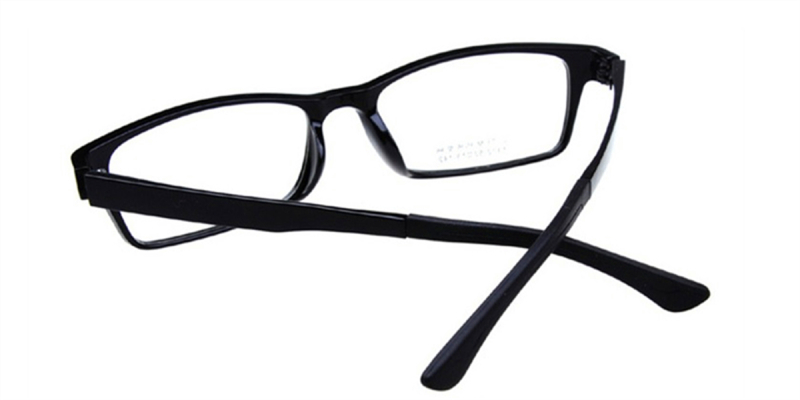 Rectangle Glasses for Oblong Face Cystal Black